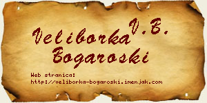 Veliborka Bogaroški vizit kartica